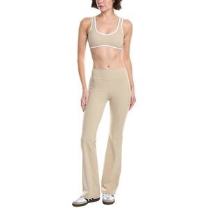 Phat Buddha Womens  2Pc Bra & Legging Set, Tan